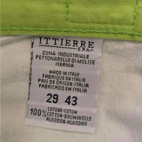 Versace Authentic Lime  Green Jeans Size 29 - Picture 14 of 16